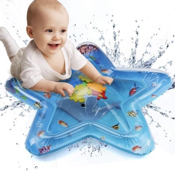 Inflatable Water Mat: Stimulating Play for Newborns, Interactive Promoting Sensory Development in a Safe and Enjoyable Water-Filled Environment GenzVybs